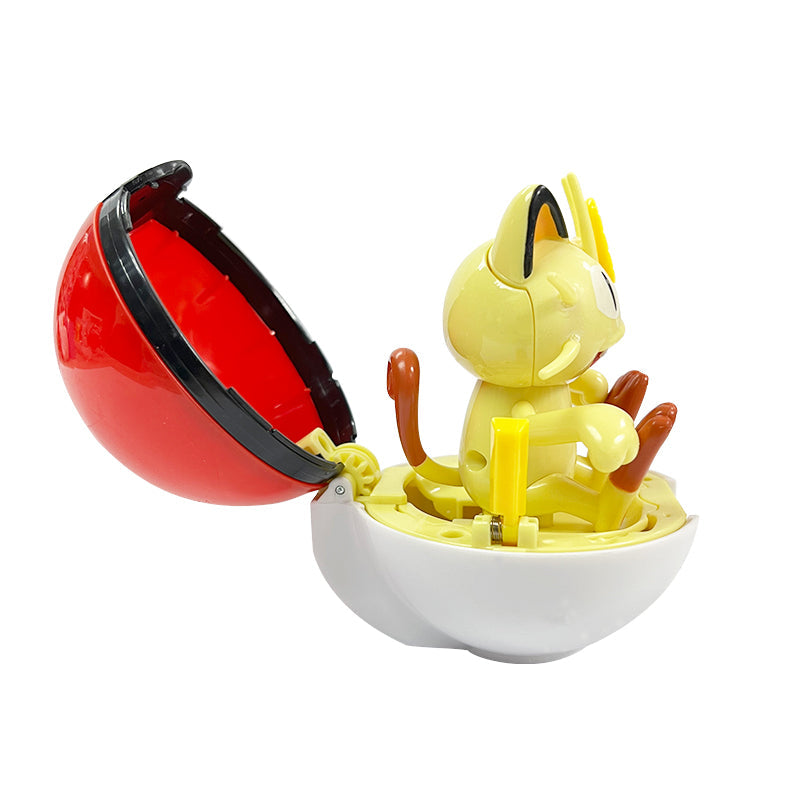 Pokemon Meowth Automatic Transforming Ball Toy - Mô hình quả cầu biến hình tự động - POKEMON TOYS ZC8941E