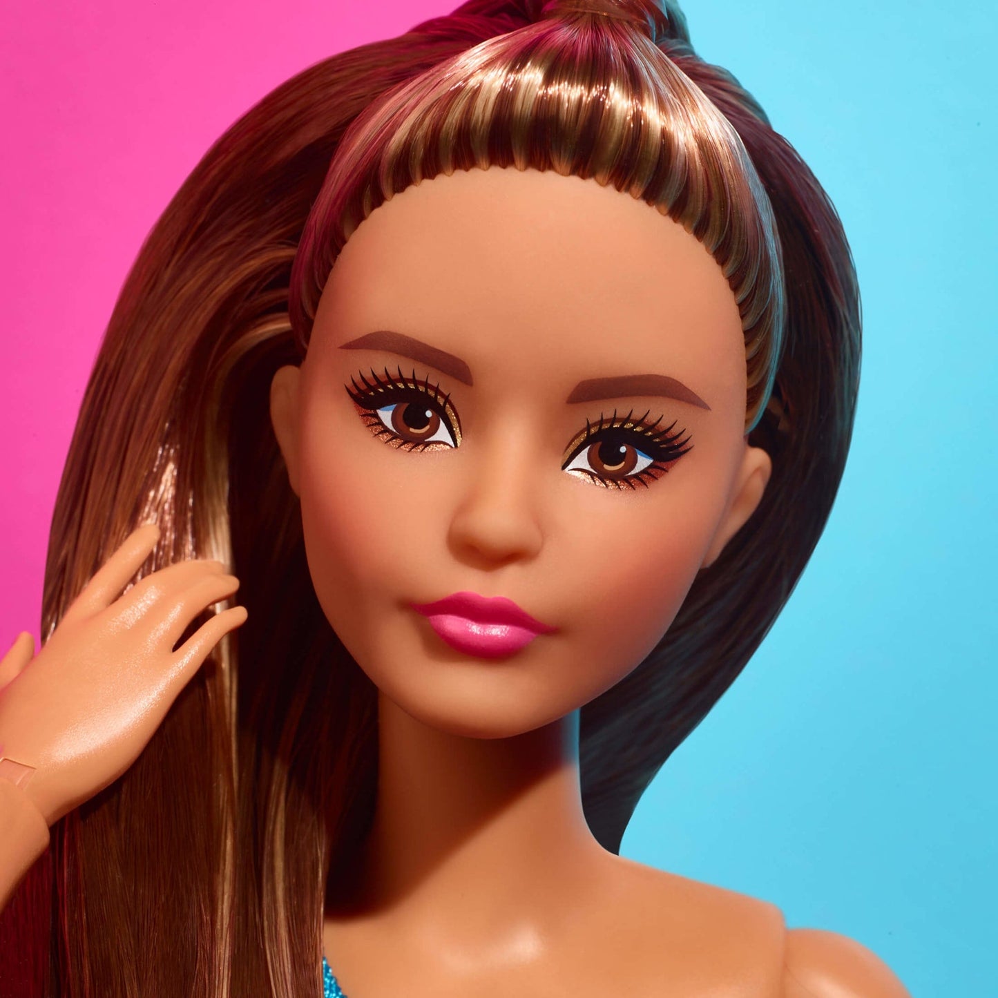 Barbie Looks Doll (Petite, Long Brunette Hair) - Búp bê thời trang cao cấp - Mattel Signature #15 Mattel - ảnh 5 - Doll