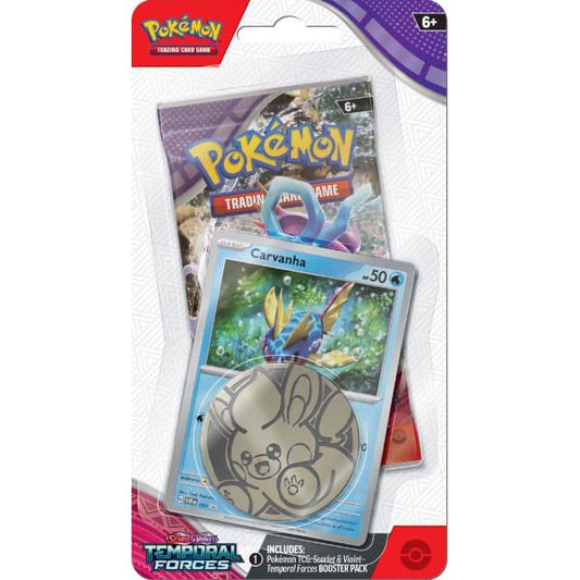 PP44CB Thẻ bài Pokemon TCG SV05 Temporal Forces Checklane Blister tiếng Anh
