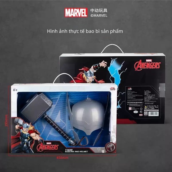 Mô hình Marvel - Role play - Thor's Mask and Hammer set - ZD Toys - ZC18