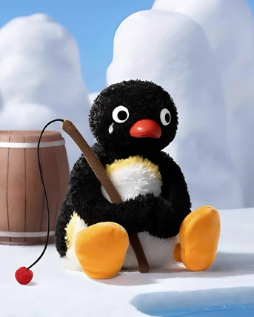 Baby Molly × PINGU Happy Fishing Series Vinyl Plush - Blindbox Gấu Bông Vinyl Pop Mart