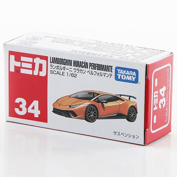 Đồ chơi mô hình xe Tomica No. 34 Lamborghini Huracan Performante