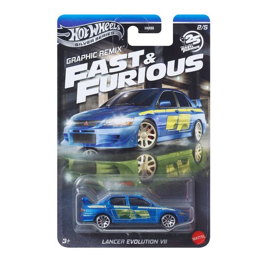 Fast and Furious Lancer Evolution VII - Mô hình siêu xe tỉ lệ 1:64 - Hot Wheels JBY47/HNR88