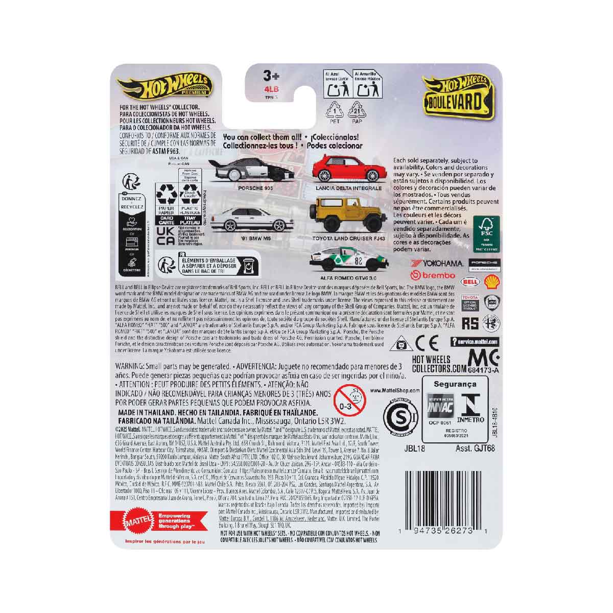 Super Car Boulevard - Lancia Delta Integrale - Mô hình xe 1:64 Hot Wheels GJT68
