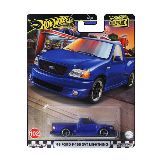BOULEVARD 99 FORD F-150 SVT LIGHTNING - Mô hình xe bán tải 1:64 - Hot Wheels Premium GJT68