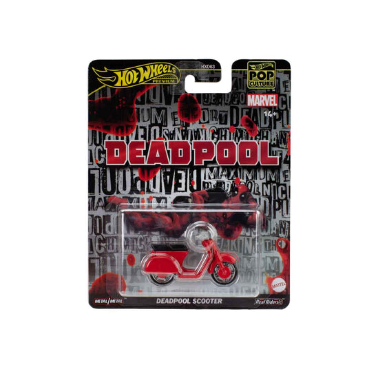 Pop Culture Super Car Model Toy - Deadpool Scooter - Mô hình xe sắt Hot Wheels - HXD63