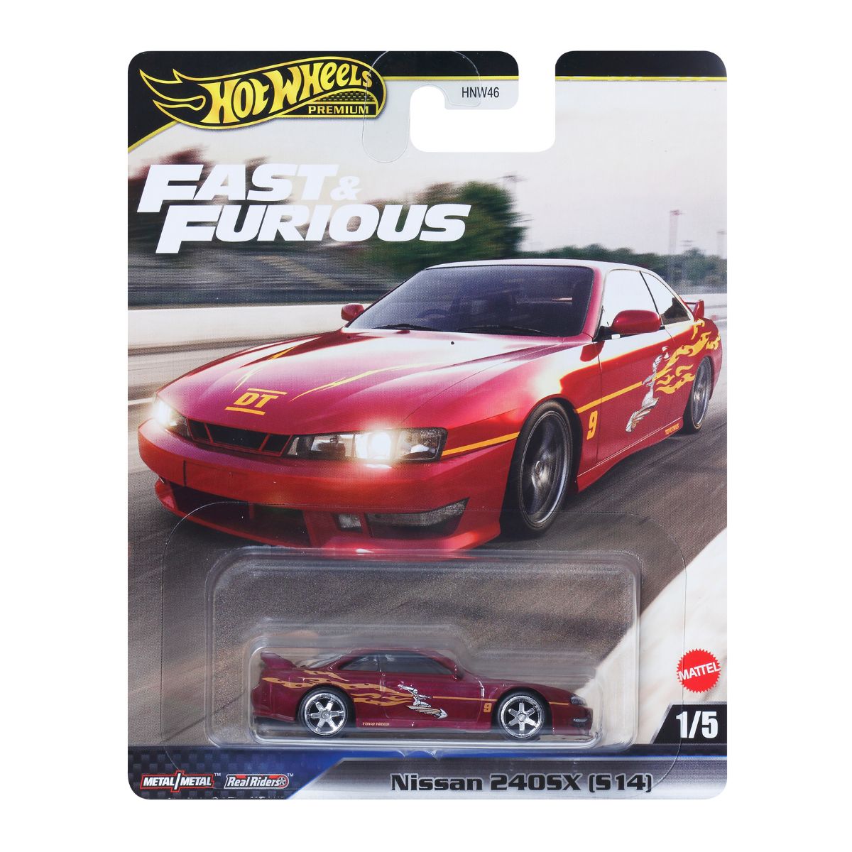 Nissan 240SX (S14) Fast & Furious - Mô hình siêu xe tỉ lệ 1:64 - Hot Wheels Premium HNW46