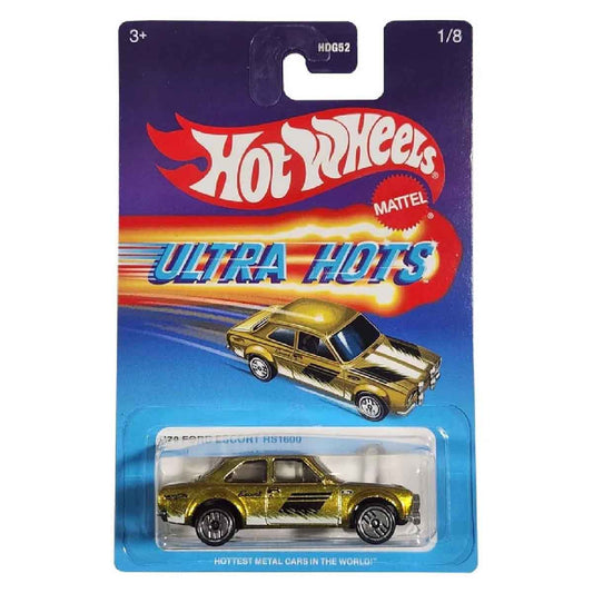 Ultra Hots Super Car Toys - 70 Ford Escort Rs1600 - Mô hình xe tỷ lệ 1:64 - Hot Wheels HDG52