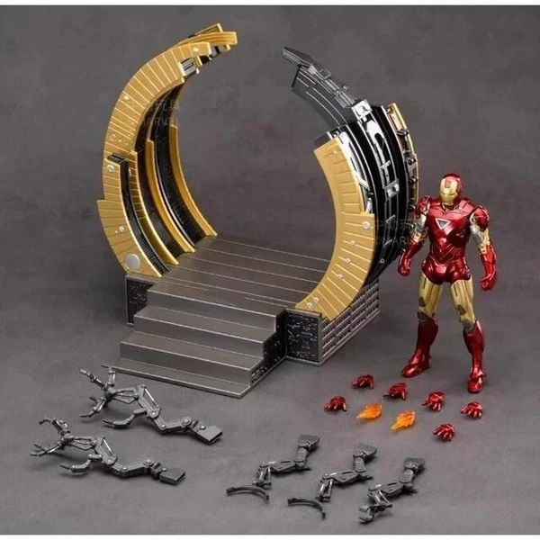 Mô hình Marvel - Iron Man MK6 - Suit-up Gantry - ZD Toys - ZM80
