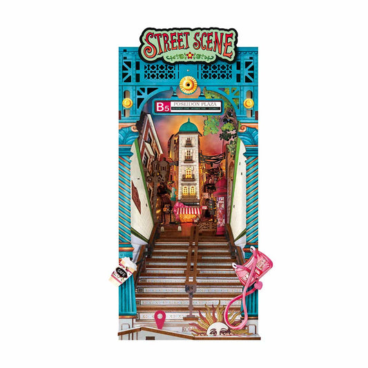 Rolife DIY Book Nook - Street Scene TGB13 - Mô hình gỗ 3D lắp ráp thủ công - Rolife