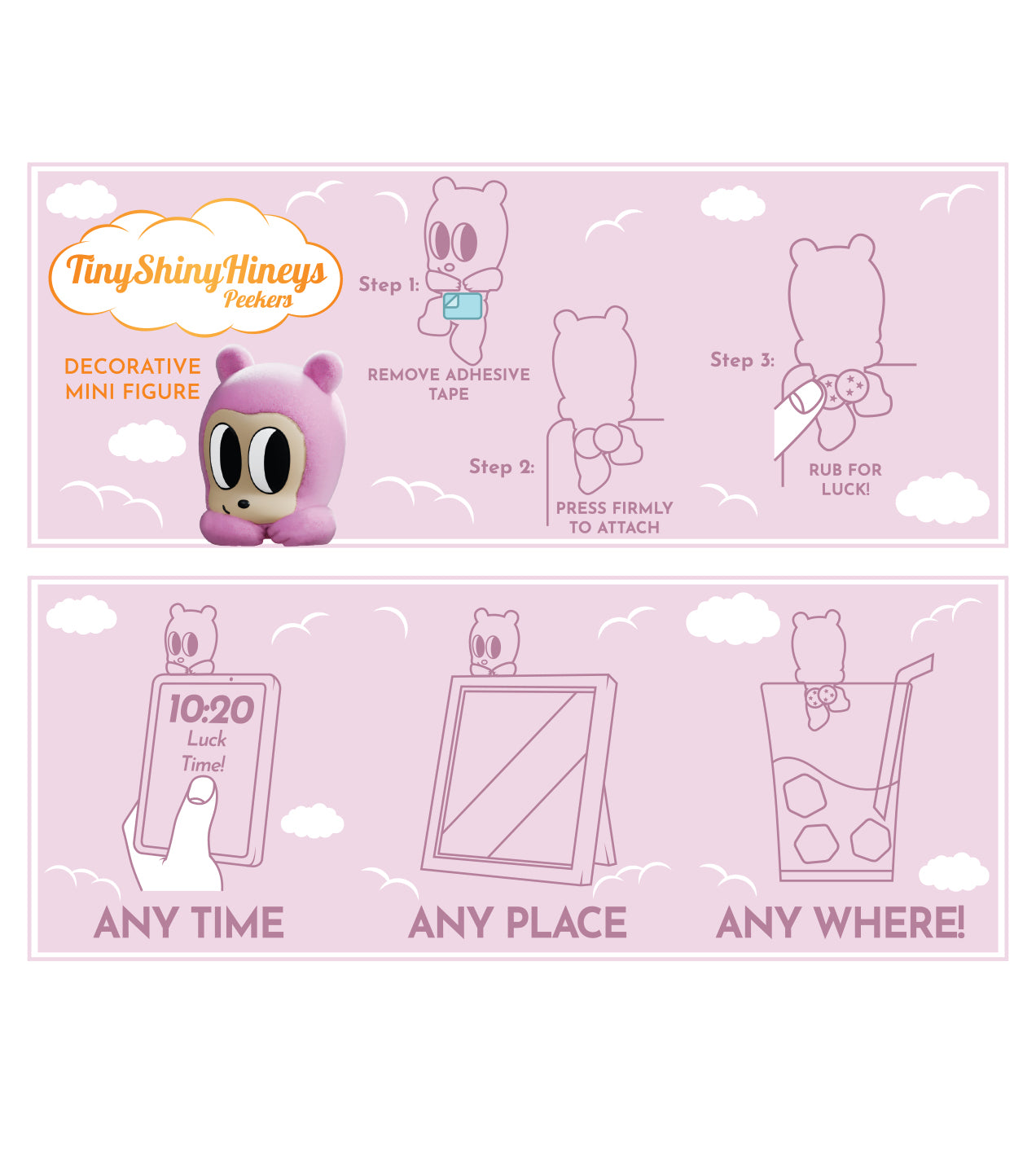Tiny Shiny Hiney Peakers Blind Box - Mô Hình Đồ Chơi Art Toy - Kaleidos Creative Kaleidos Creative - ảnh 3 - Art Toys