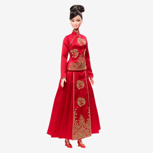 Barbie Lunar New Year Doll Designed by Guo Pei - Búp bê Tết Nguyên Đán Sưu tầm - Mattel Signature - Hình ảnh chi tiết 2