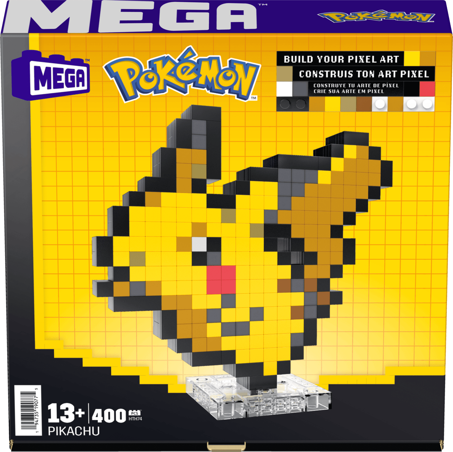 Pokémon Pikachu Building Set - Bộ Lắp Ráp Mô Hình Pixel Art MEGA HTH74 - Hình ảnh bổ sung 6