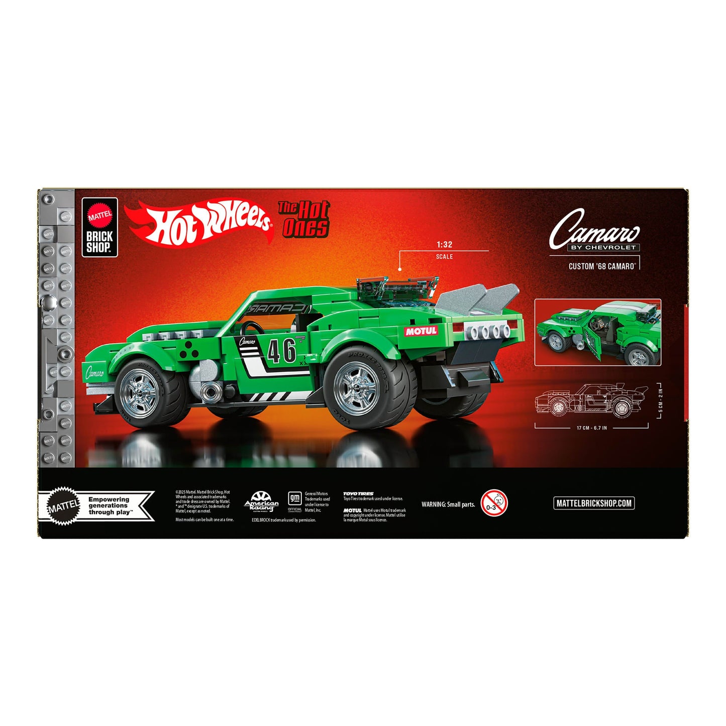Mattel Brick Shop Hot Wheels Custom ’68 Camaro Building Set