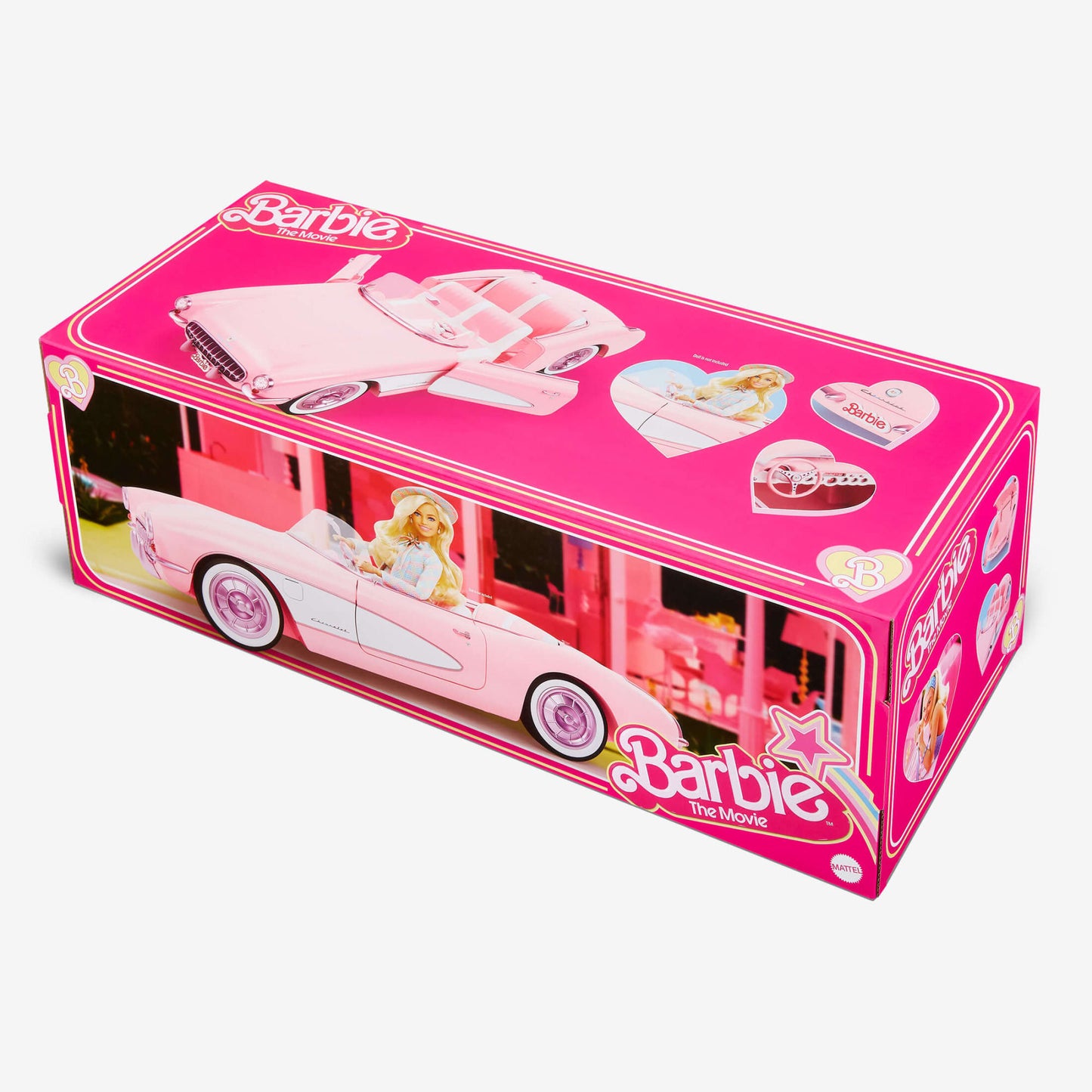Barbie The Movie Pink Corvette Convertible - Xe Mui Trần Sưu Tầm Mattel Barbie Signature - ảnh 4 - Xe đồ chơi sưu tầm