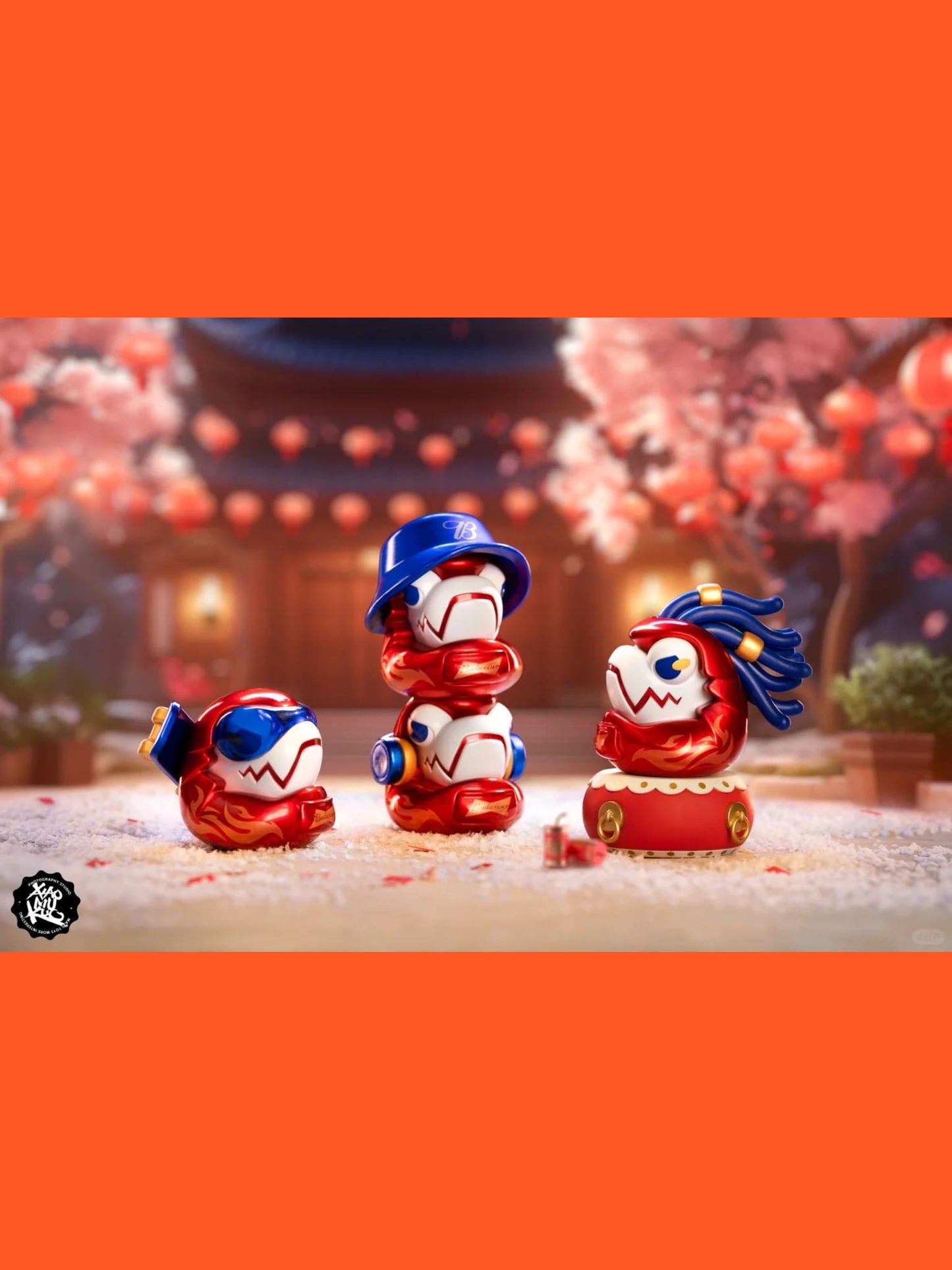 Budweiser x Wasa Chameleon - Mô hình Blind Box Art Toy chính hãng Wasa Toys