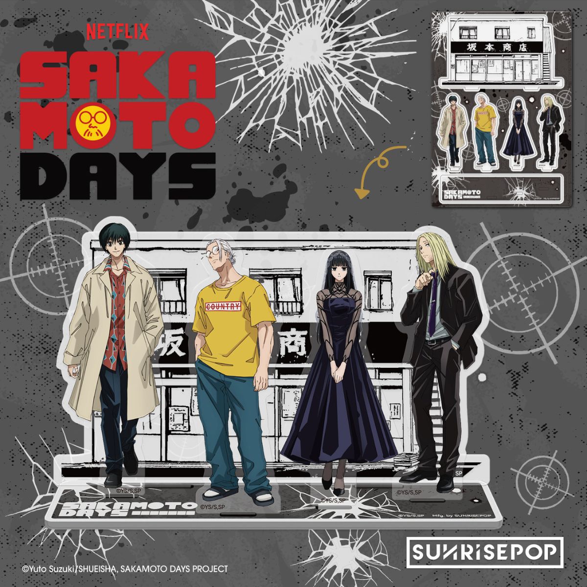 Sakamoto Days Model 2 Decorative Character Standee - Mô hình đứng Acrylic trang trí - SUNRISEPOP SDAC006