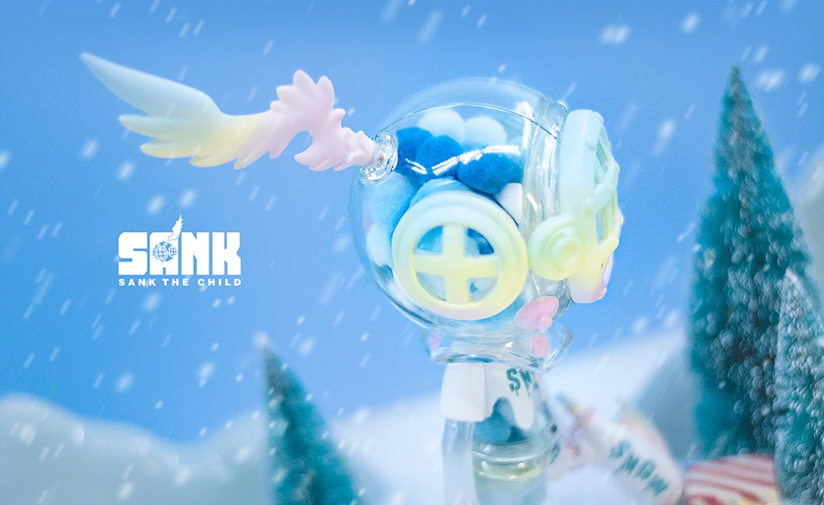 Sank Toys Little Sank-Snow On The Way-Rainbow - Mô Hình Art Toy Cao Cấp Chính Hãng