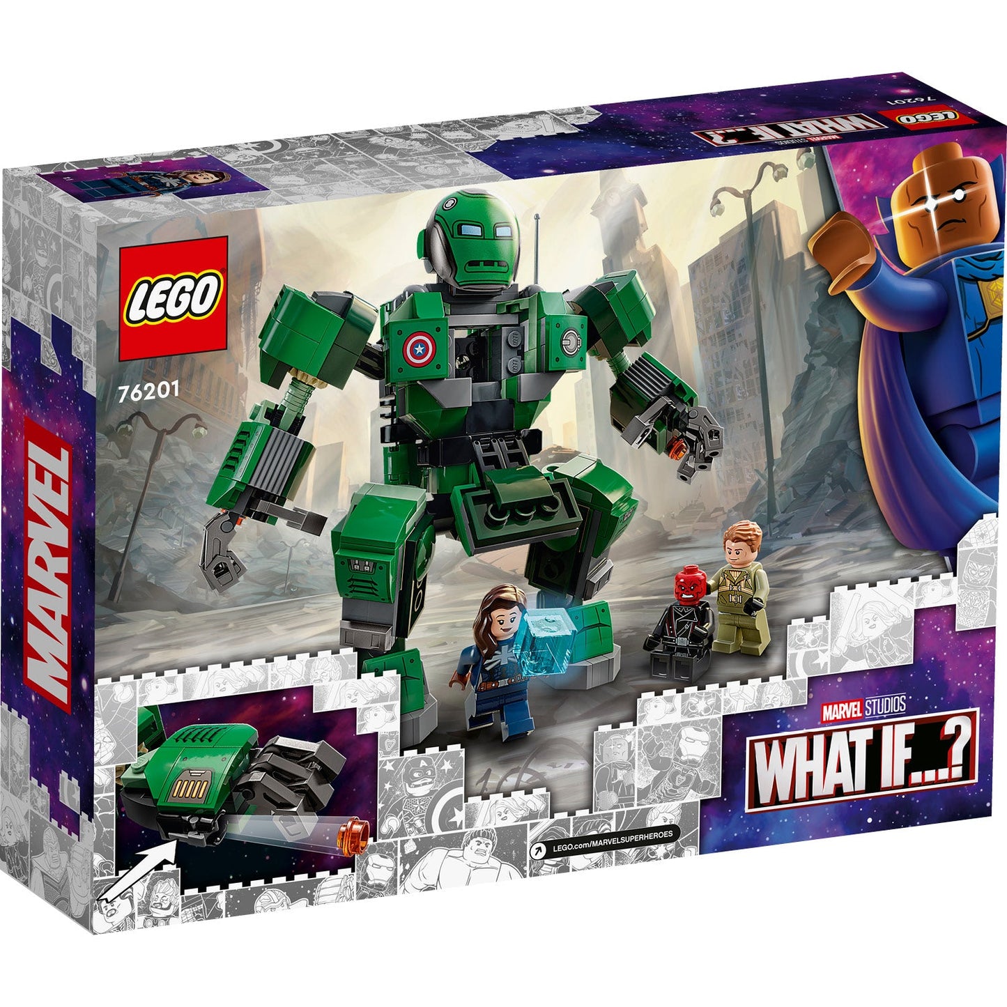 LEGO® Marvel Captain Carter & The Hydra Stomper Đồ Chơi Lắp Ráp Robot Mech 76201 LEGO - ảnh 4 - Lego