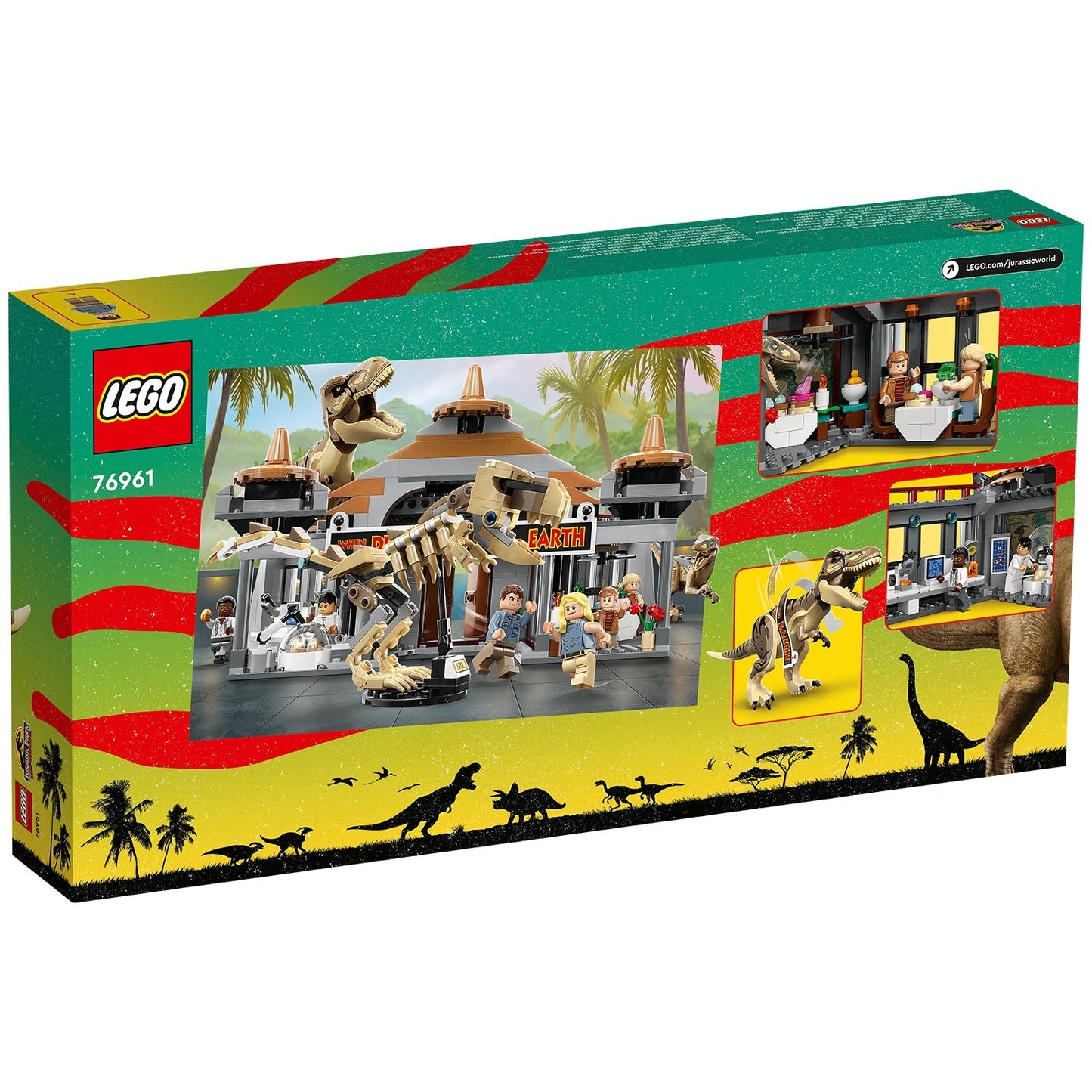 LEGO® Jurassic Park Visitor Center: T. rex & Raptor Attack - Bộ Lắp Ráp Trung Tâm Du Khách Công Viên Kỷ Jura - LEGO 76961 LEG