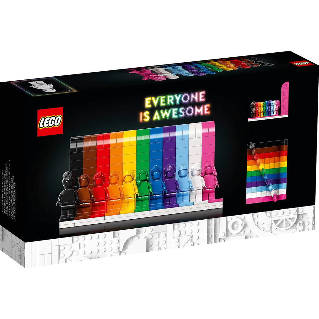 LEGO® Everyone is Awesome - Bộ Lắp Ráp Mô Hình Cầu Vồng Tôn Vinh Sự Đa Dạng - LEGO Icons 40516