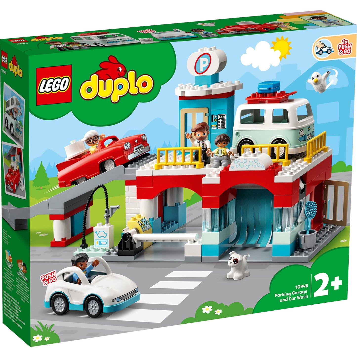 LEGO® DUPLO™ Parking Garage and Car Wash - Bộ Đồ Chơi Gara Đỗ Xe và Trạm Rửa Xe - LEGO 10948