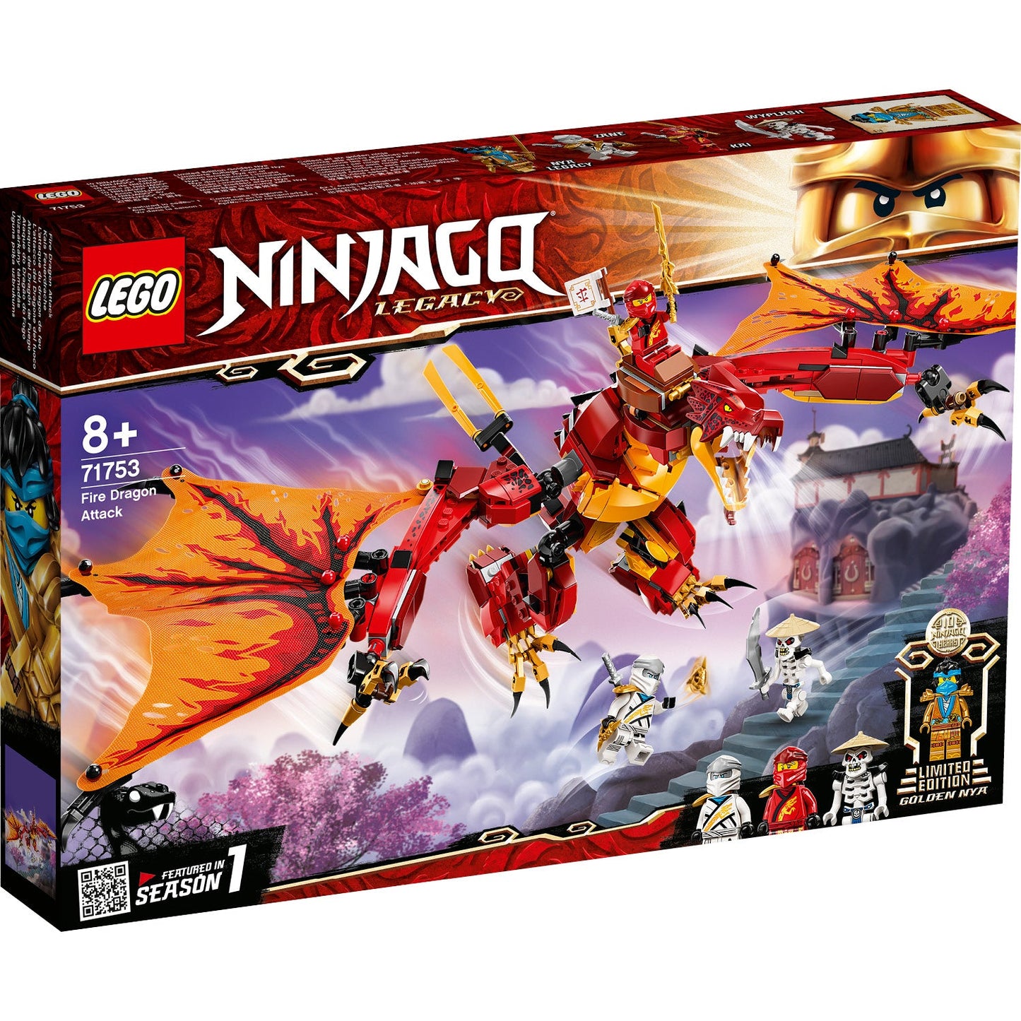 LEGO® NINJAGO® Fire Dragon Attack - Bộ Lắp Ráp Tấn Công Rồng Lửa (71753) - LEGO - Hình ảnh sản phẩm