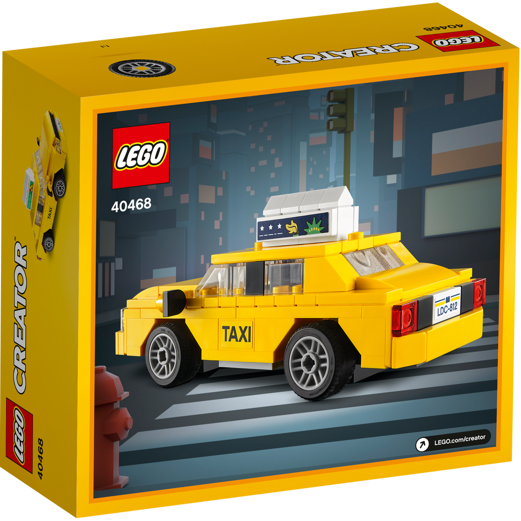 LEGO® Creator Yellow Taxi - Đồ Chơi Lắp Ráp Xe Taxi Vàng 40468 - Góc nhìn khác 3