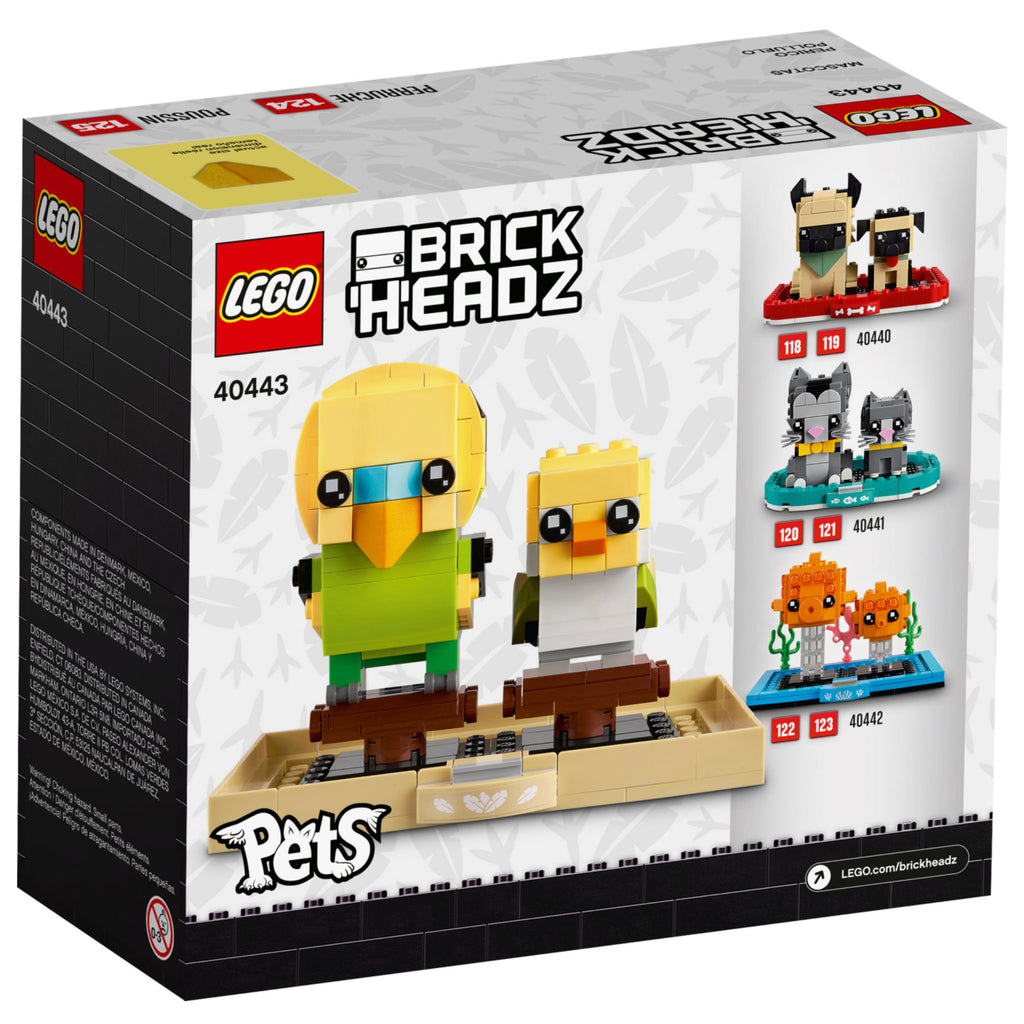 LEGO® BrickHeadz™ Budgie - Đồ Chơi Lắp Ráp Vẹt Budgie - LEGO 40443 - Hình ảnh bổ sung 6