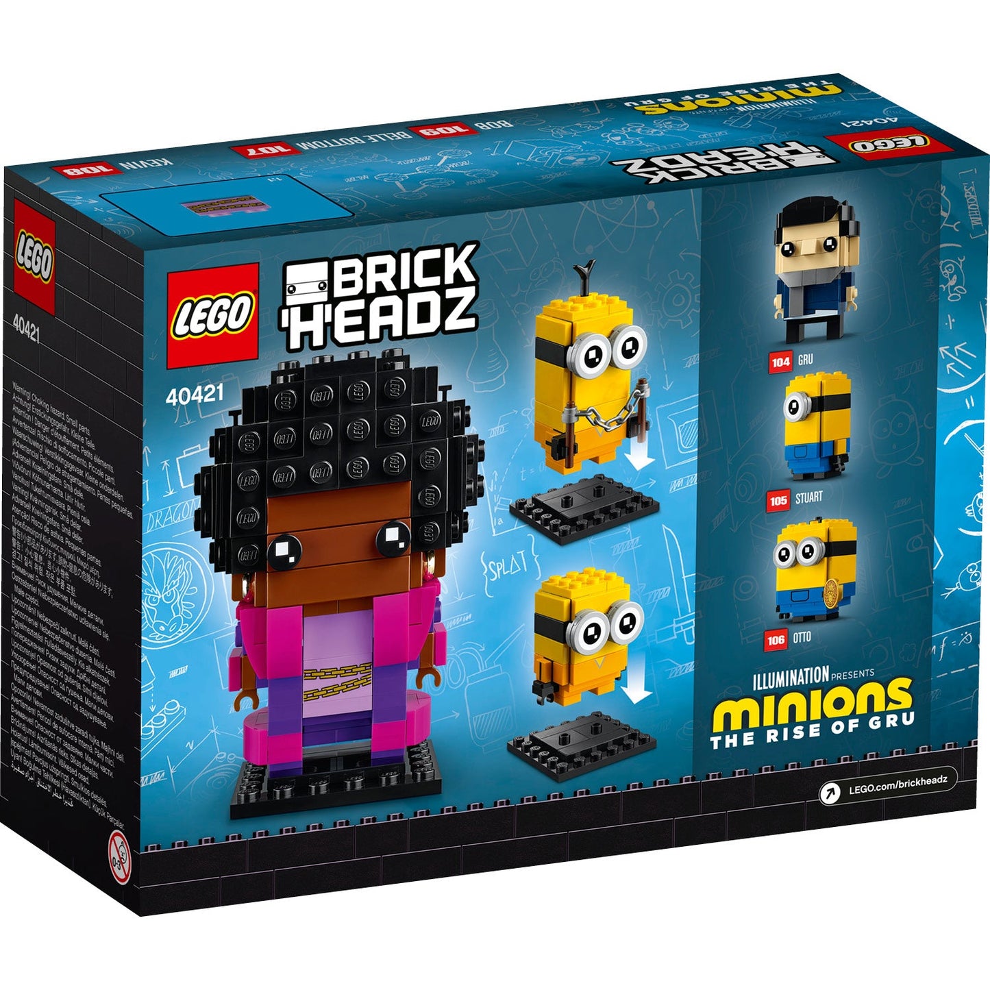 LEGO® BrickHeadz™ Belle Bottom, Kevin and Bob - Mô Hình Lắp Ráp Minions - LEGO 40421 LEGO - LEGO BrickHeadz