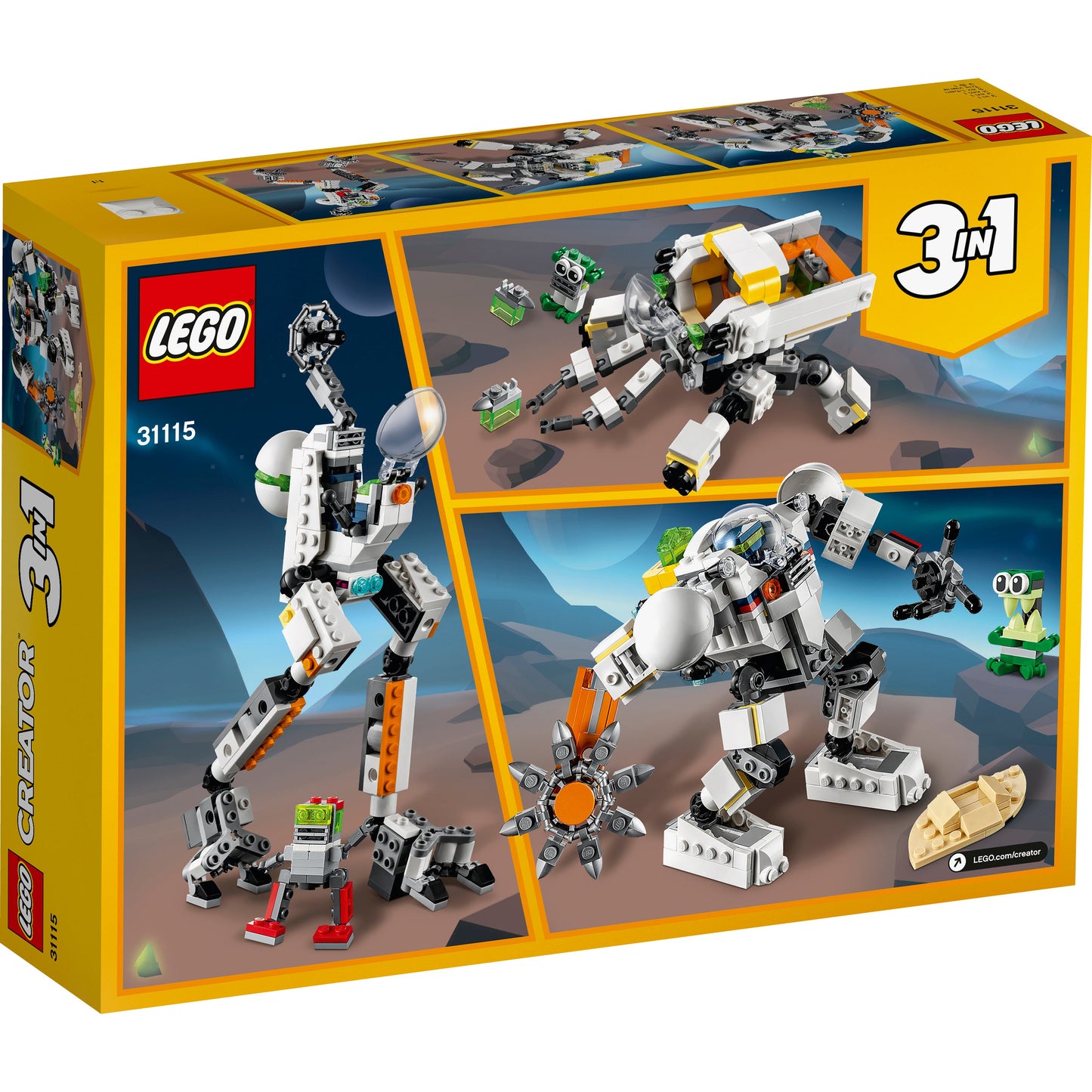 LEGO® Creator 3-in-1 Space Mining Mech - Robot Khai Thác Vũ Trụ 3 trong 1 LEGO 31115