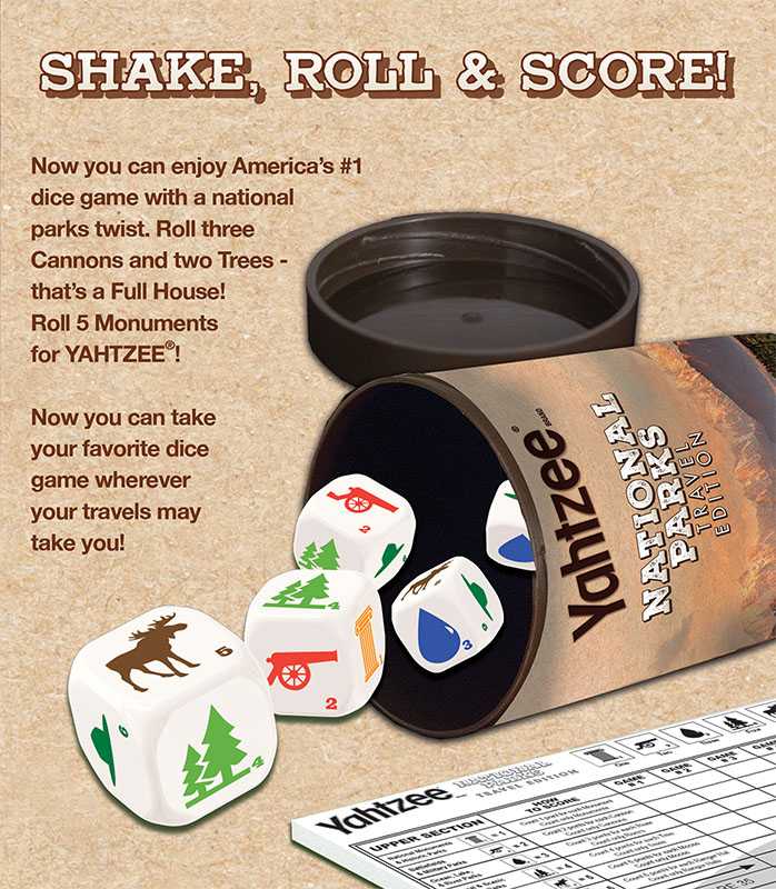 YAHTZEE®: National Parks Edition - Trò chơi xúc xắc chủ đề Công viên Quốc gia - The Op Games