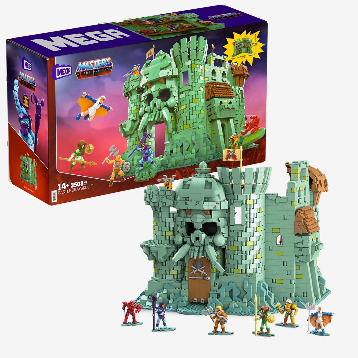 MEGA Construx Masters of the Universe Castle Grayskull - Bộ Lắp Ráp Lâu Đài Grayskull Cao Cấp - Mattel GGJ67 - Hình ảnh bổ sung 6