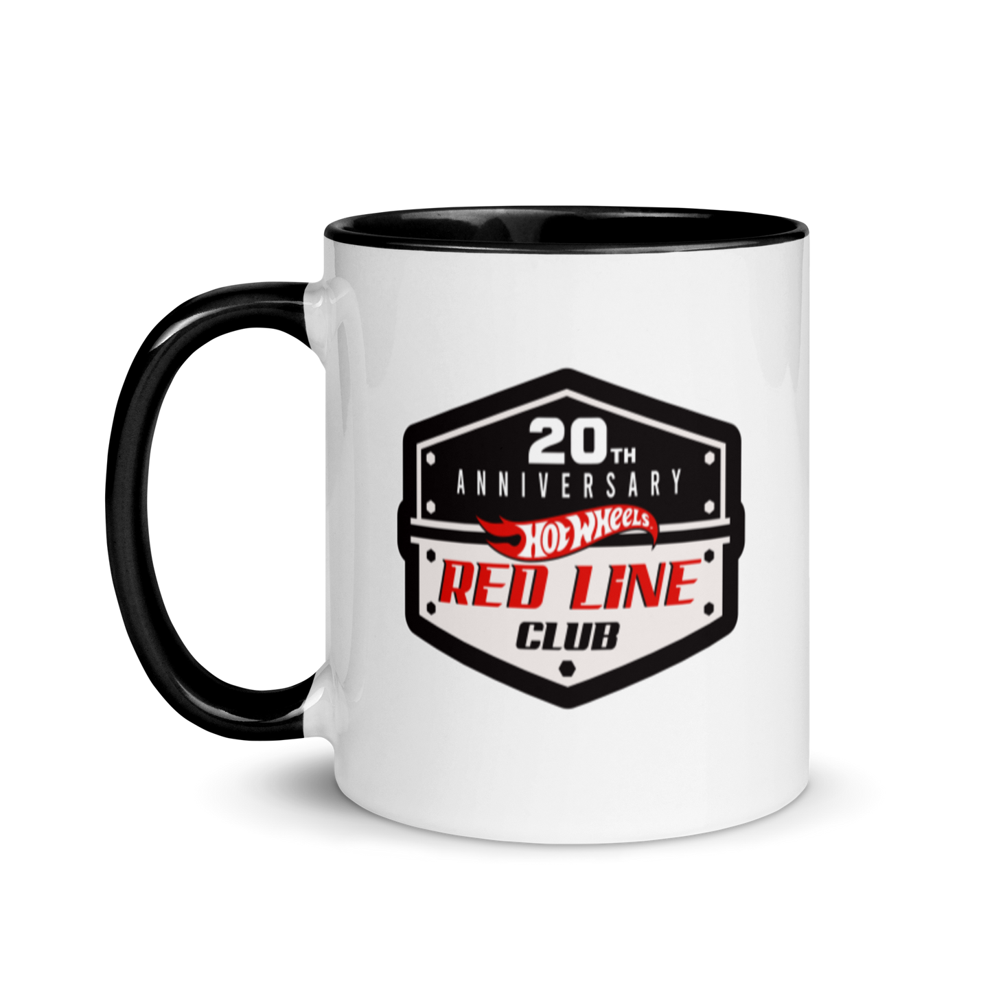 Hot Wheels® Red Line Club® 20th Anniversary Badge Logo Mug - Ly Sứ Kỷ Niệm 20 Năm Mattel RLC - Góc nhìn khác 3