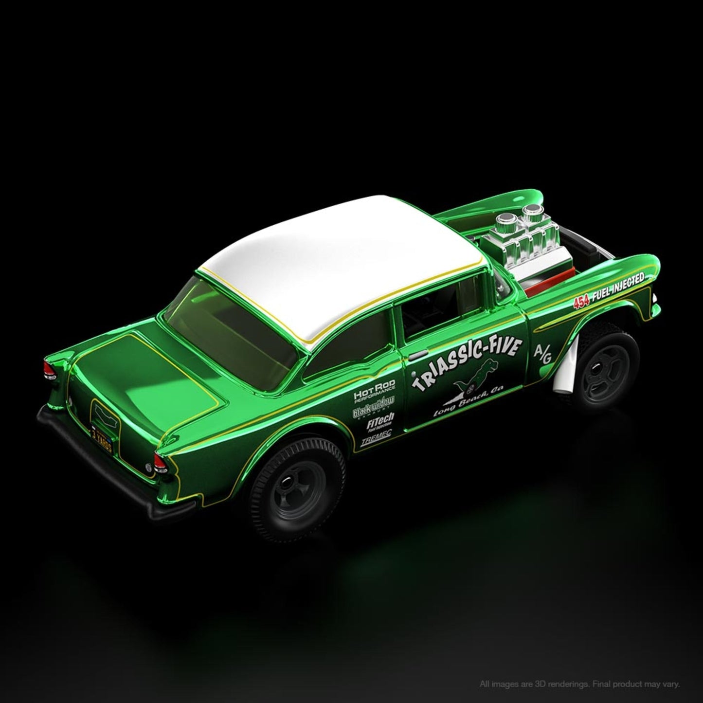 HWC Special Edition ’55 Chevy Bel Air Gasser - Xe Mô Hình Cao Cấp Hot Wheels HGW21 - Hình ảnh bổ sung 8