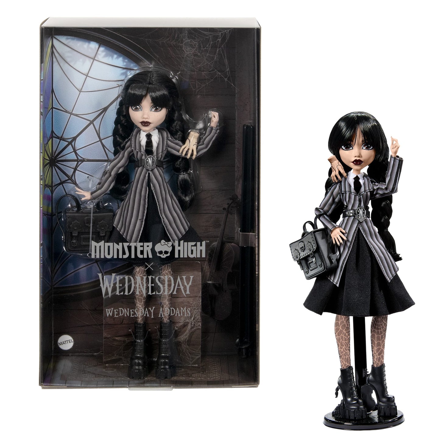 Monster High Wednesday Addams Doll - Búp bê Sưu tầm Nevermore Academy - Mattel - Hình ảnh bổ sung 9