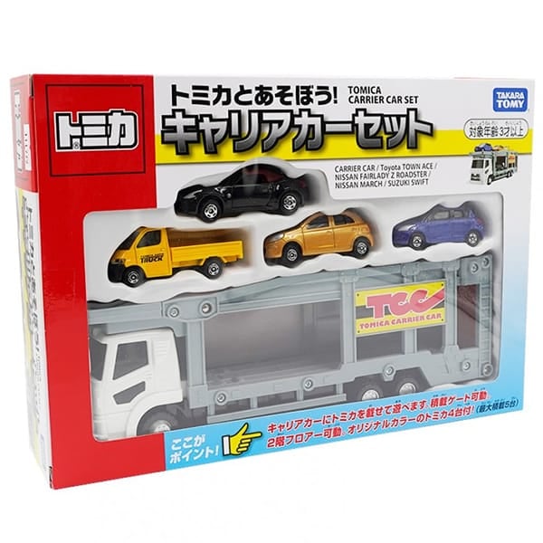 Tomica Let's Play with Tomica! Carrier Car Set