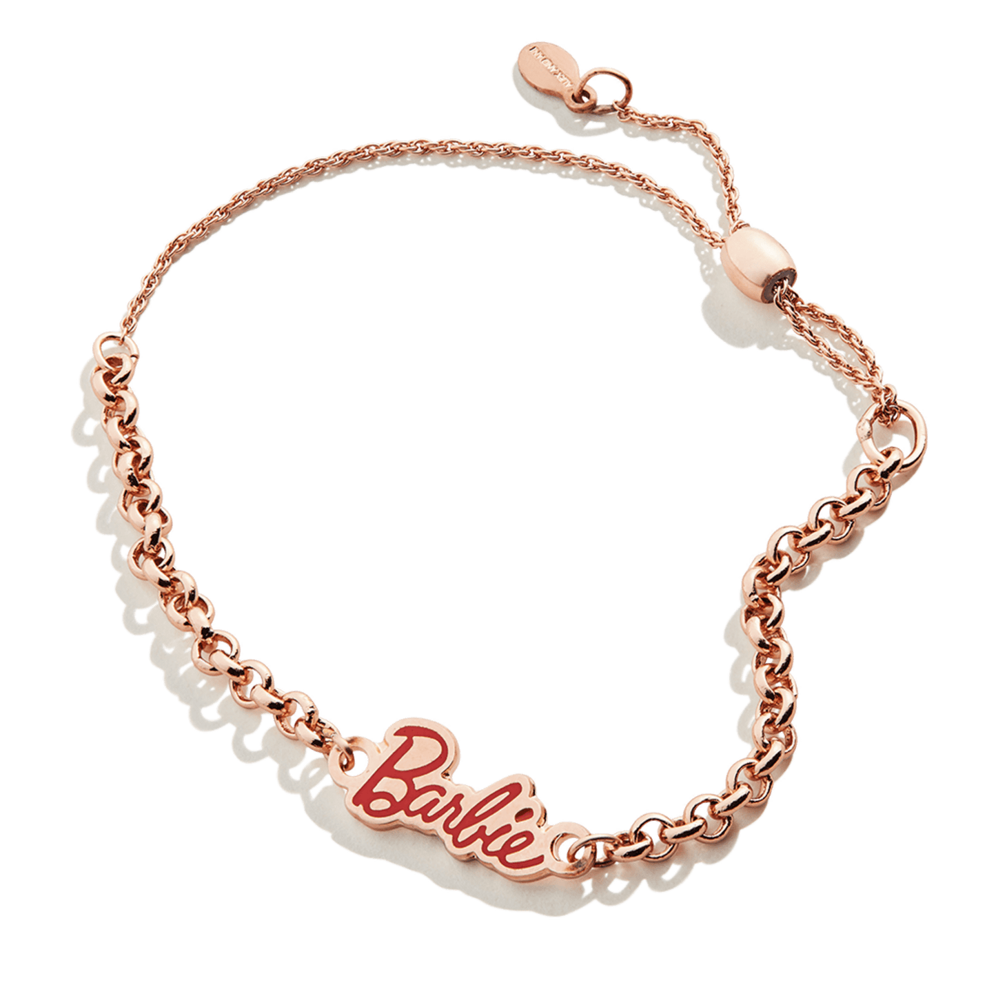 Alex and Ani Barbie Name Plate Pull Chain Bracelet - Vòng Tay Dây Rút Mạ Vàng Hồng - Alex and Ani - Hình ảnh sản phẩm
