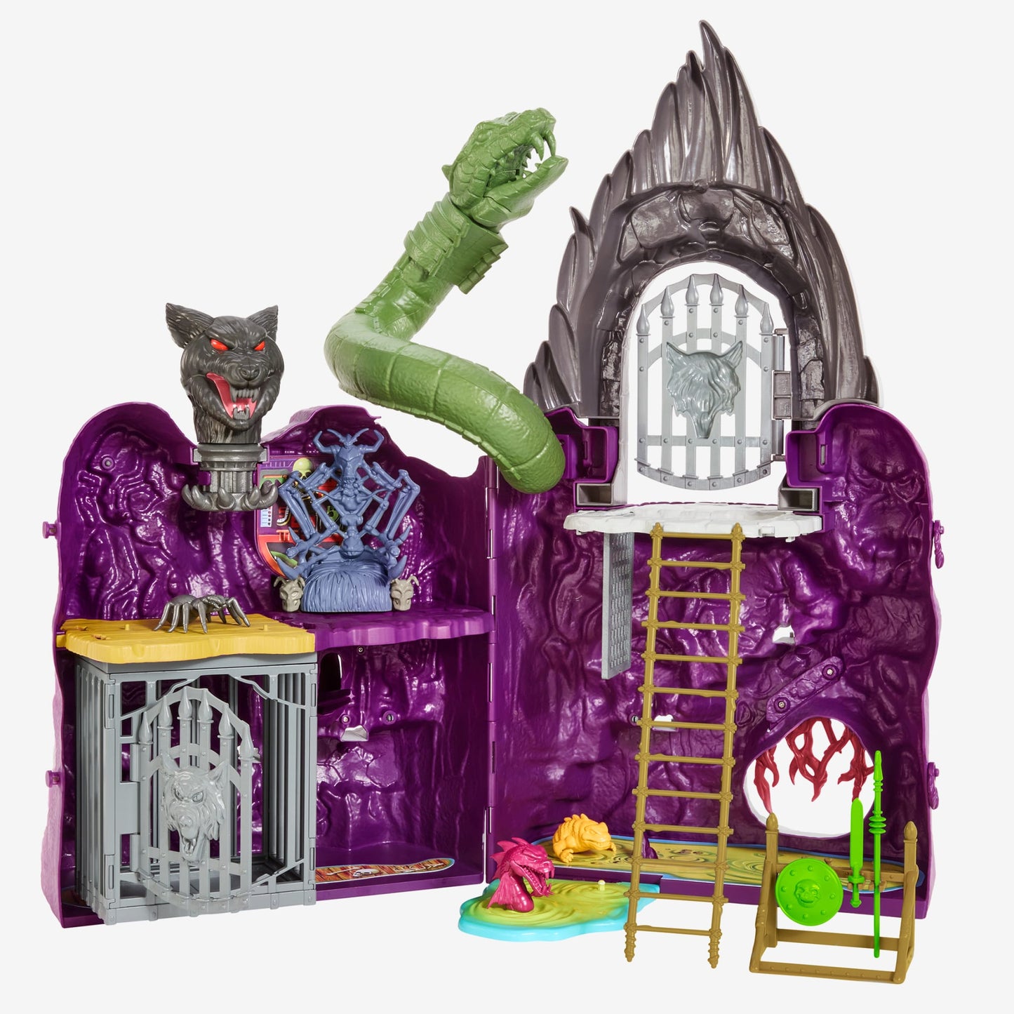 Masters of the Universe Origins Snake Mountain Playset - Bộ Đồ Chơi Lâu Đài Núi Rắn Mattel