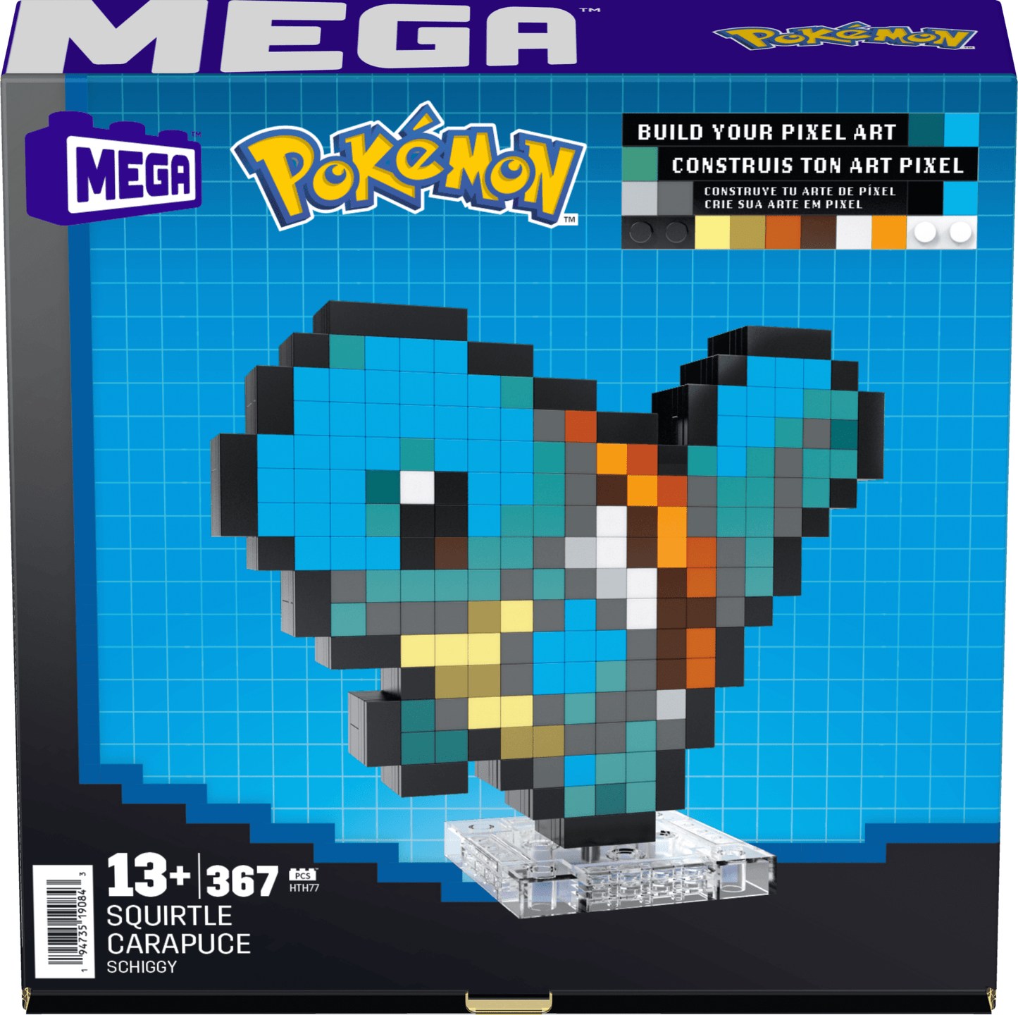Pokémon Squirtle Building Set by MEGA - Bộ Lắp Ráp Mô Hình Pixel Art - MEGA HTH77 MEGA - Building Toy Kit