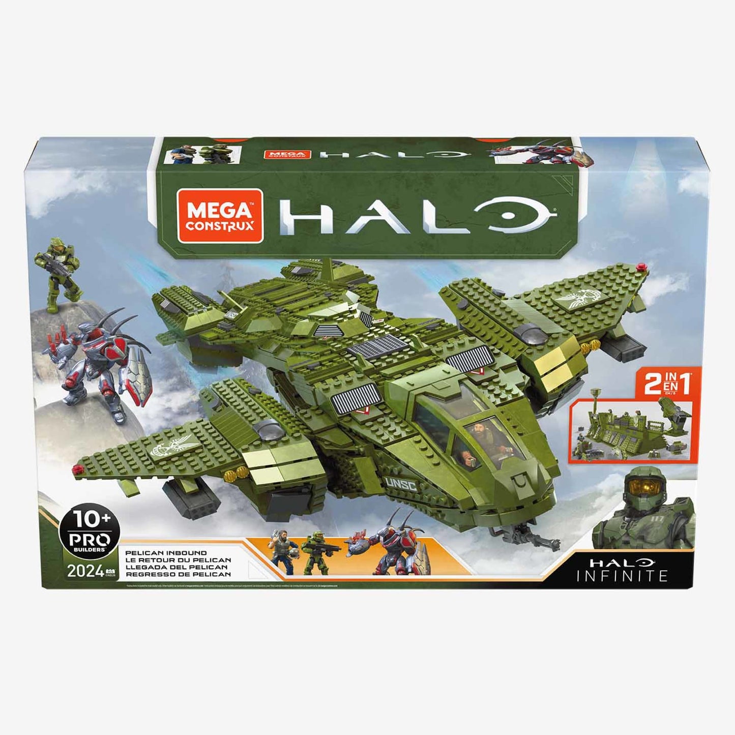 MEGA Halo Pelican Inbound Aircraft Building Set - Bộ Đồ Chơi Lắp Ráp Máy Bay Halo Infinite - MEGA GNB28 - Hình ảnh bổ sung 5