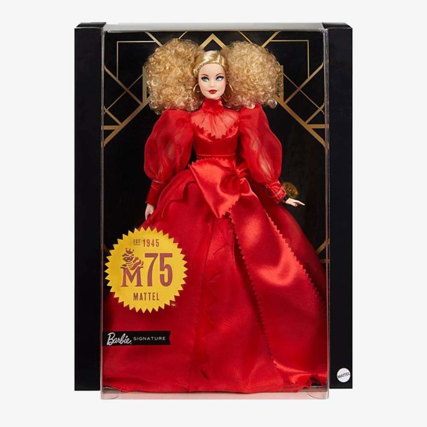 Barbie Collector Mattel 75th Anniversary Doll (12-in Blonde) in Red Gown - Búp Bê Sưu Tầm Kỷ Niệm 75 Năm - Barbie Signature M