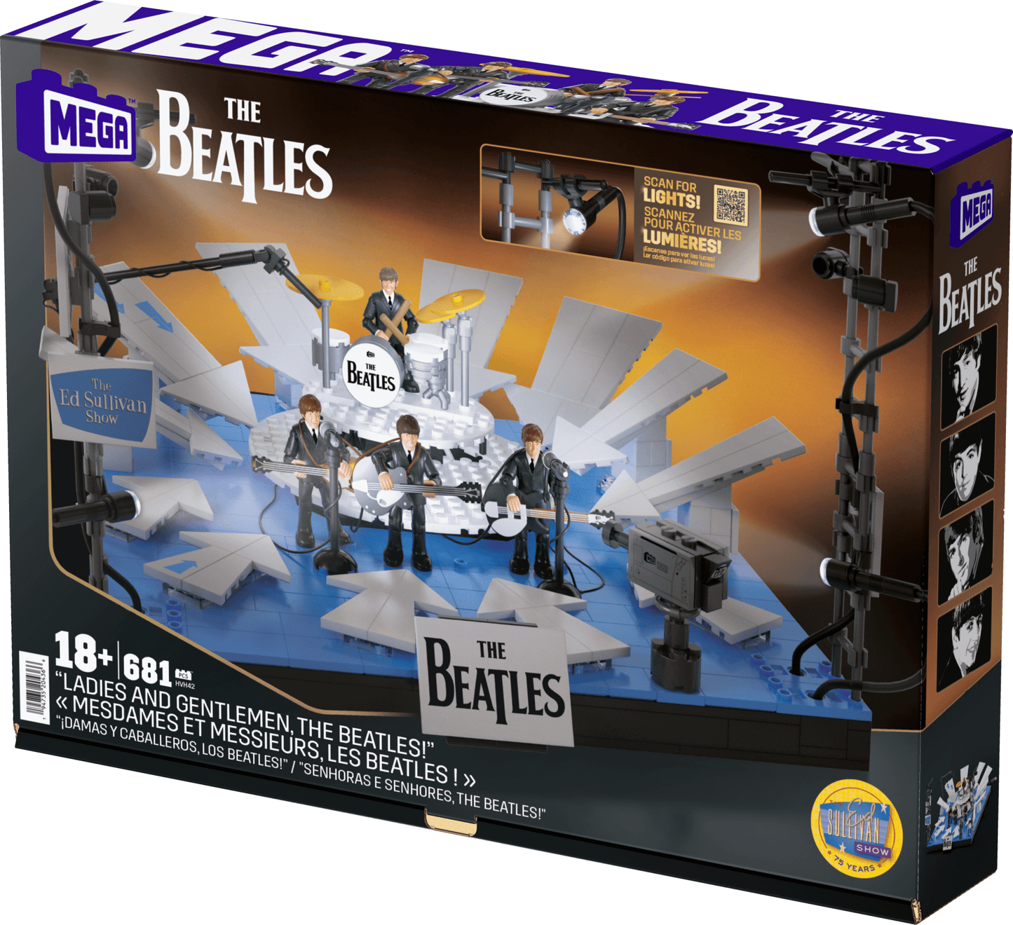 MEGA Showcase The Beatles 'Ladies and Gentlemen, The Beatles!' Building Toy Kit - Bộ Đồ Chơi Lắp Ráp Mô Hình Sân Khấu Sưu Tầm