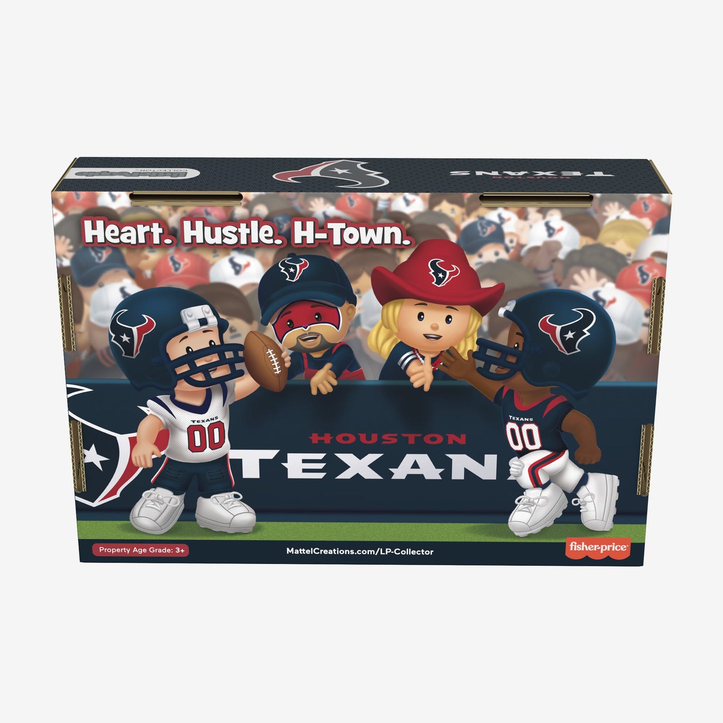 Little People Collector x NFL Houston Texans Set - Bộ Mô Hình Đồ Chơi Sưu Tầm Thể Thao - Mattel
