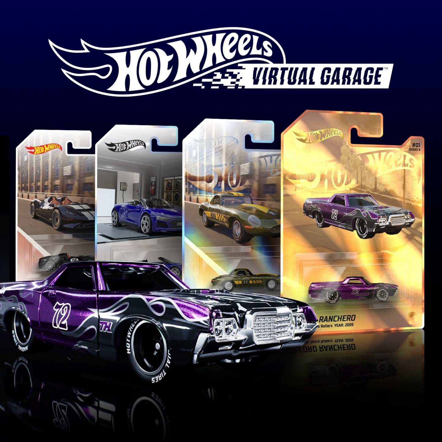 Hot Wheels Virtual Garage Series 9: Standard Pack of 7 Virtual Collectibles - Thẻ Bài NFT Sưu Tầm Hot Wheels - Hình ảnh sản phẩm