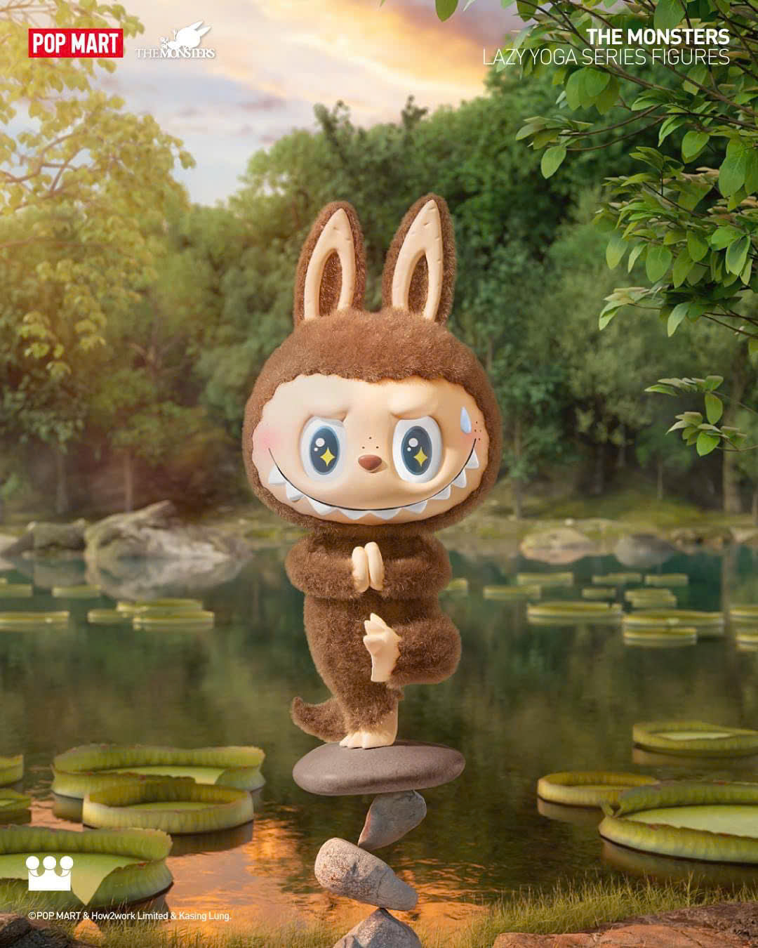 THE MONSTERS Lazy Yoga Blind Box Series Figures - Mô Hình Blind Box Chính Hãng Pop Mart Pop Mart - ảnh 4 - Art Toy