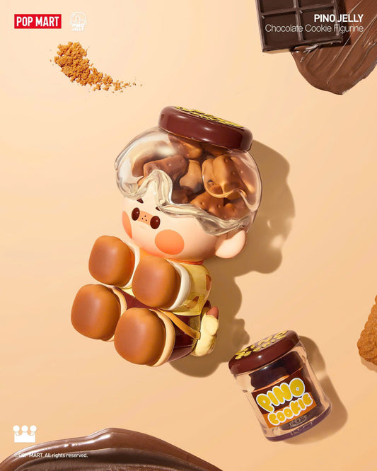 PINO JELLY Chocolate Cookie Figurine - Mô Hình Figure Pop Mart Chính Hãng
