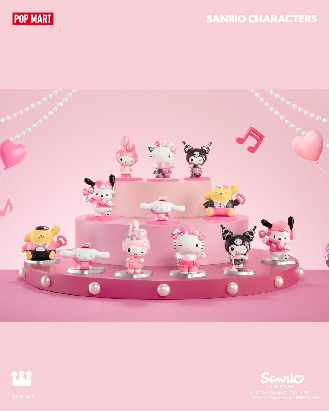 Review chi tiết bộ sưu tập POP MART Sanrio Pink Party