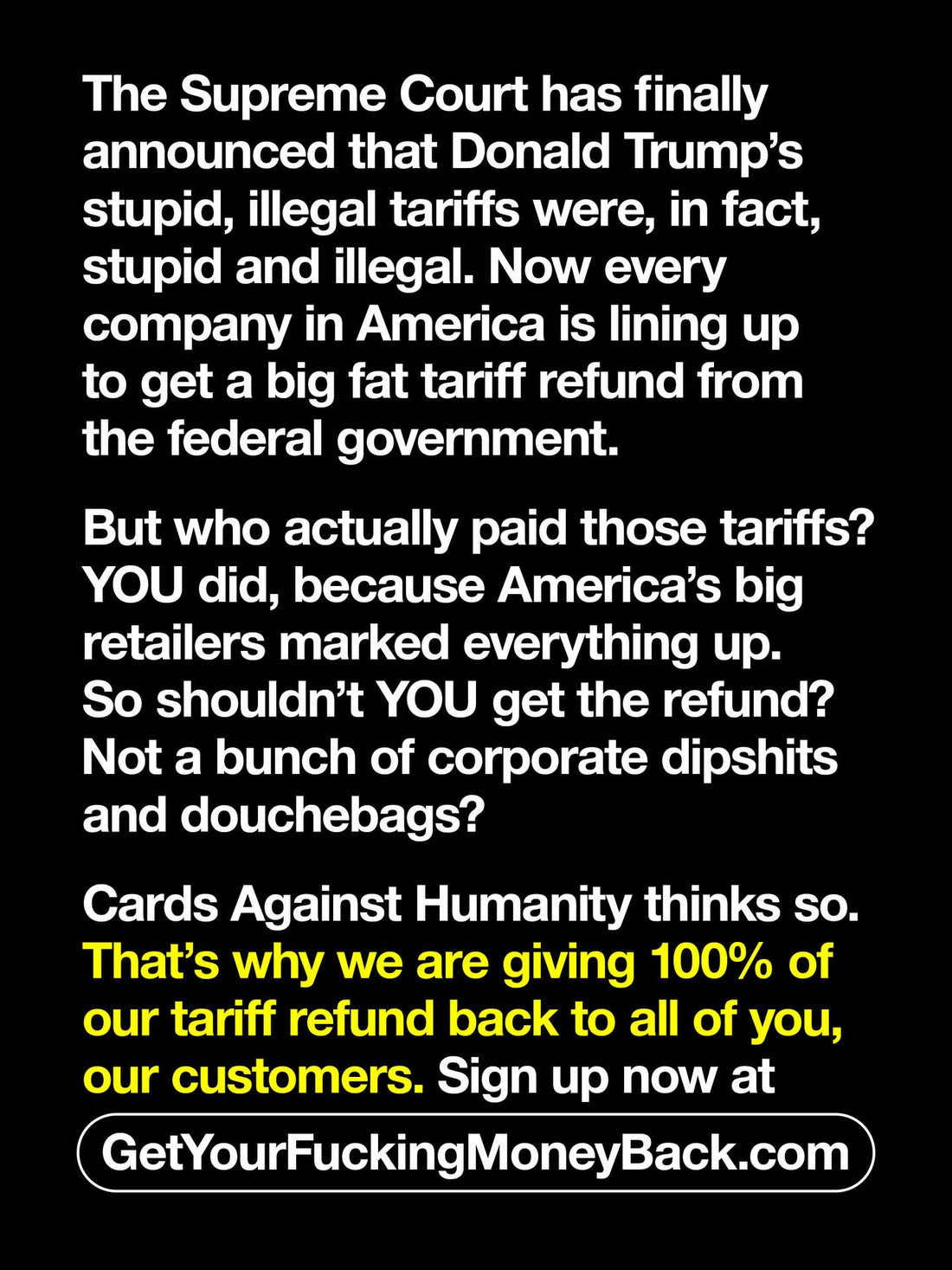 Cards Against Humanity đòi lại tiền thuế và bài học kinh doanh