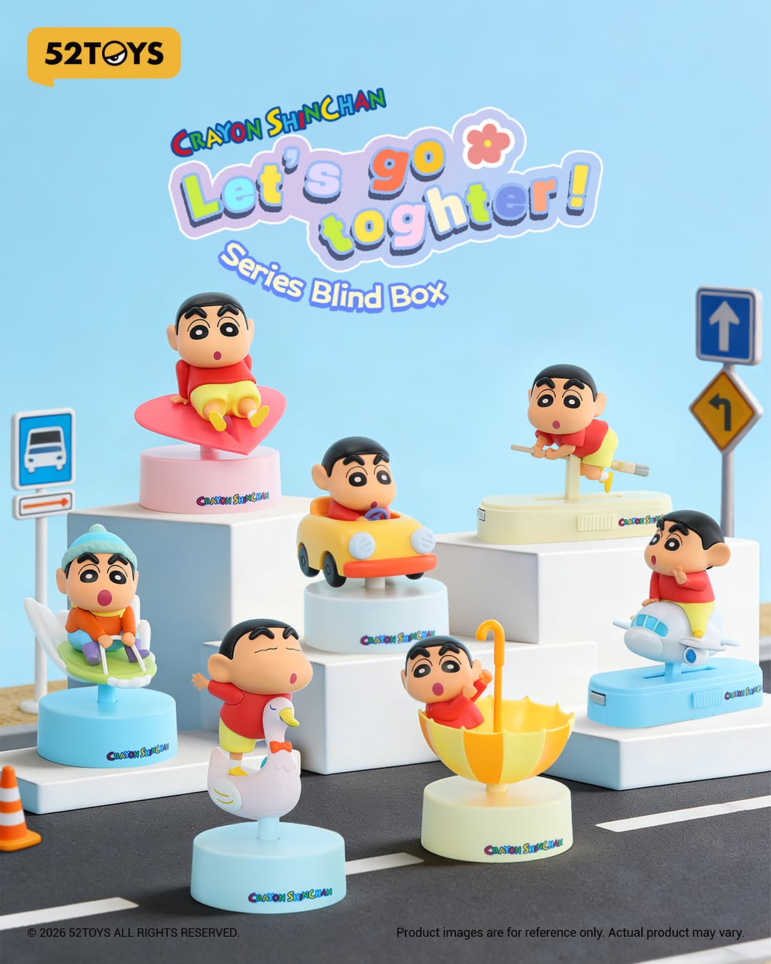 Review mô hình Crayon Shin-chan Let’s Go Together của 52TOYS